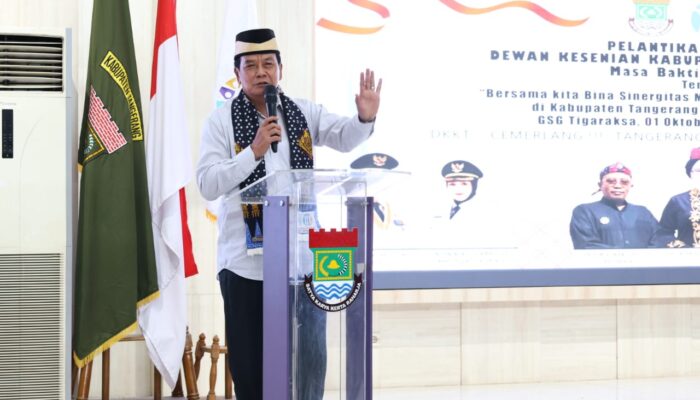 Bupati Tangerang Lantik Pengurus DKKT, Dorong Seni Budaya Jadi Identitas Daerah