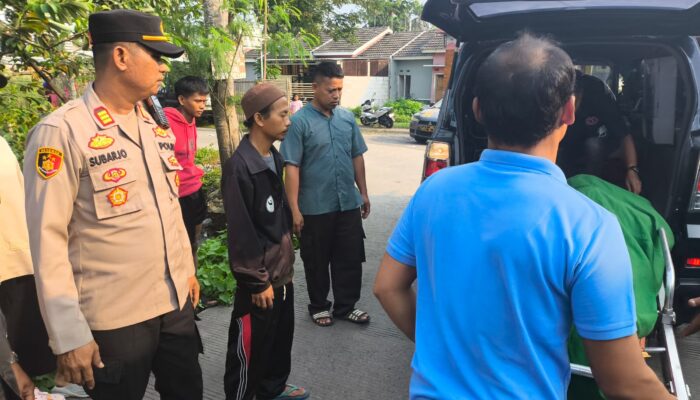 Polsek Mauk Cek TKP Anak Bunuh Ayah Kandung, Terduga Pelaku Diamankan