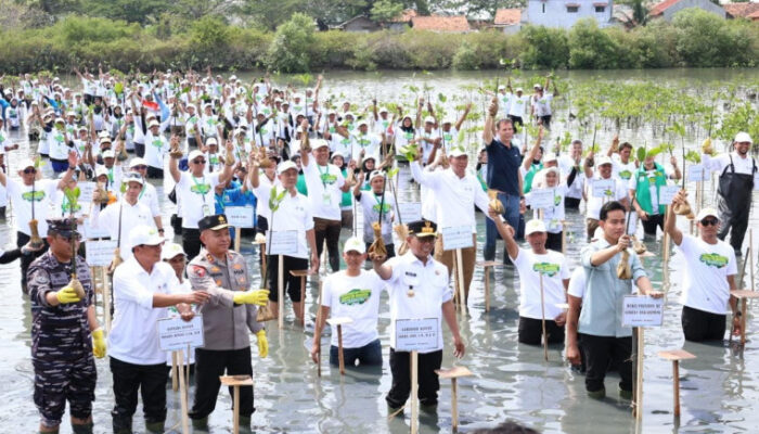 Bupati Tangerang Dampingi Wapres Gibran Tanam Mangrove di Ketapang
