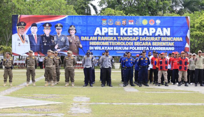 Pemkab dan Polresta Tangerang Gelar Apel Tanggap Darurat Hadapi Potensi Bencana Akhir Tahun