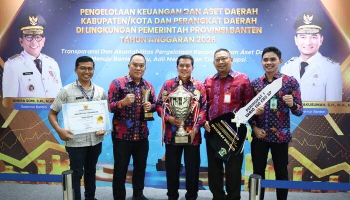 Pemkab Tangerang Raih Juara Umum Pengelolaan Keuangan dan Aset Daerah Provinsi Banten 2025