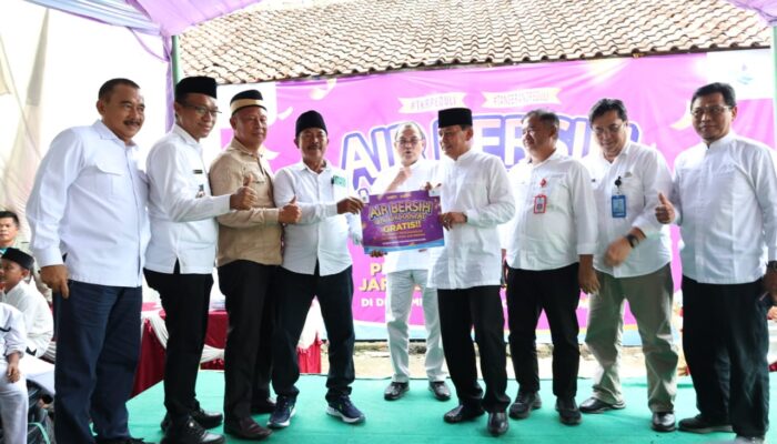 Program Air Bersih untuk Rakyat, 250 KK di Desa Tanjakan Mekar Nikmati Sambungan PDAM Gratis