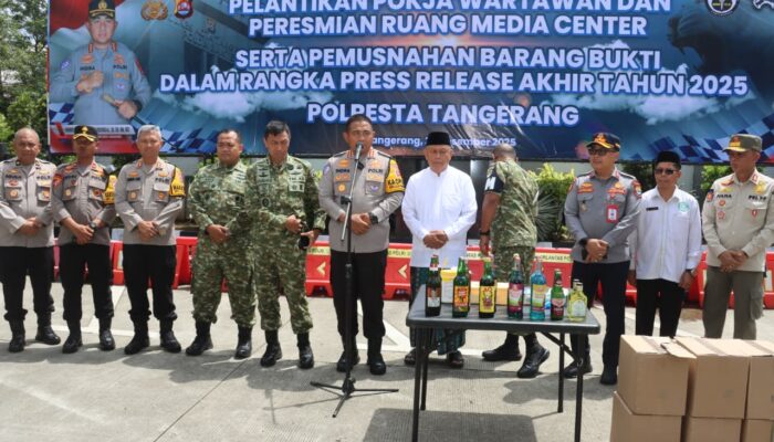 Angka Kriminalitas di Tangerang Turun 16,6 Persen Sepanjang 2025