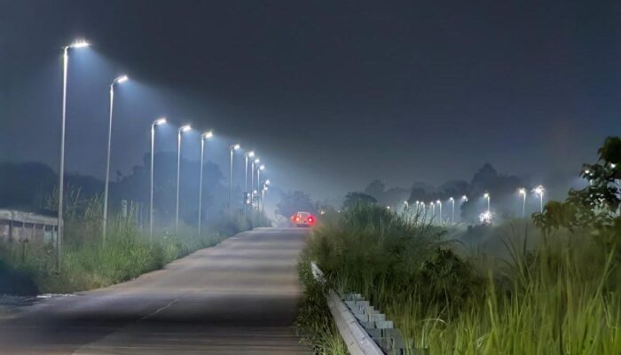 Pemkab Bogor Pasang 316 Titik PJU di Jalan Raya Bomang