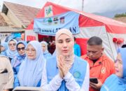 Ketua TP-PKK KBB Syahnaz Sadiqah Tinjau Korban Longsor Cisarua, Gelar Trauma Healing untuk Anak-anak Pengungsi