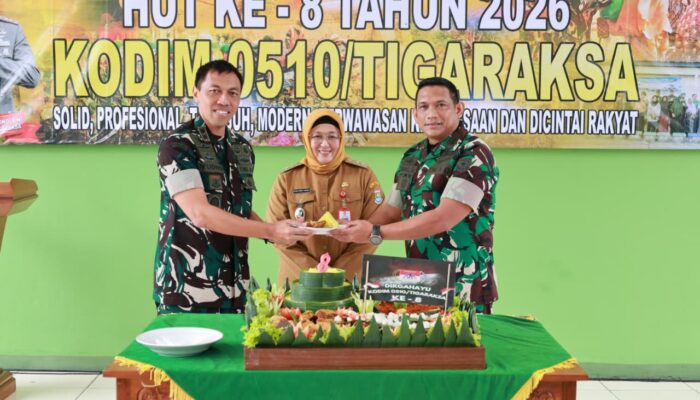Wabup Intan Hadiri Tasyakuran HUT ke-8 Kodim 0510 Tigaraksa, Perkuat Sinergi TNI dan Pemkab Tangerang