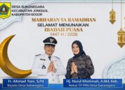 Kepala Desa Sukanegara dan Ketua TP PKK Sampaikan Ucapan Marhaban Ya Ramadhan 1447 H/2026 M