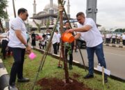 Rudy Susmanto Pimpin Penanaman 1.000 Pohon di Gelora Pakansari, Respons Cepat Pasca Puting Beliung