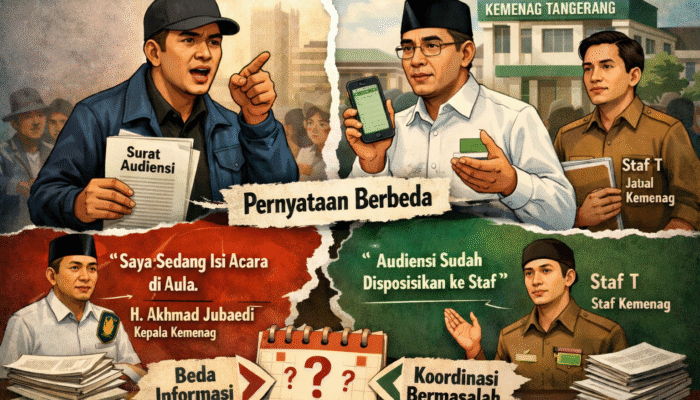 Kemenag Tangerang Absen Saat Audiensi KWRI, Klarifikasi Kepala Kantor Bertolak Belakang dengan Staf