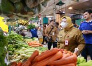 Monitoring Sembako di Pasar Kelapa Dua, Wabup Intan Soroti Lonjakan Harga Daging Sapi