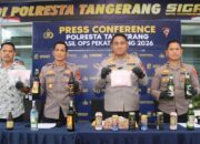 Polresta Tangerang Sita 2.268 Botol Miras dan 10.779 Butir Obat Keras Ilegal dalam Operasi Pekat Maung 2026