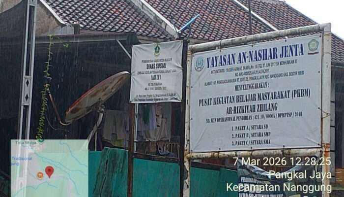 Diduga Ada Kejanggalan Data dan Anggaran, PKBM Ar Rizkiyah Zhilang di Nanggung Bogor Disorot