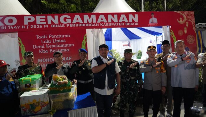 Bupati Bogor Imbau Pemudik Utamakan Keselamatan, Tinjau Pos PAM Lebaran
