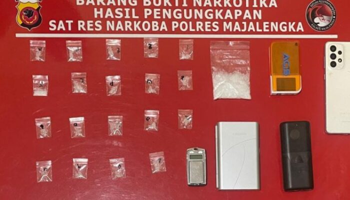 Jaringan Sabu Terbongkar di Majalengka, 3 Pelaku Diamankan