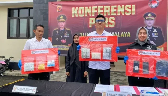 Polres Tasikmalaya Bongkar 5 Kasus Obat Keras Ilegal, 6 Tersangka Diamankan