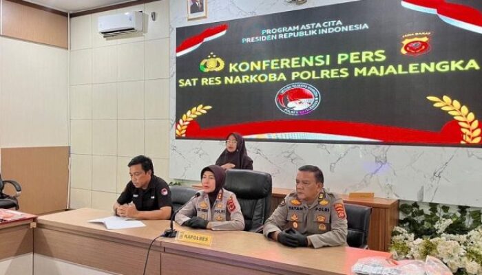 Polres Majalengka Ringkus 7 Pengedar Narkoba, Sita Sabu dan 1.670 Butir OKT