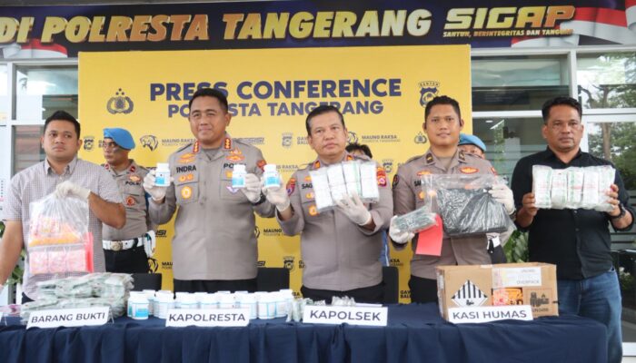 Polresta Tangerang Bongkar Peredaran 37.700 Butir Obat Keras Ilegal, Dua Bandar Ditangkap