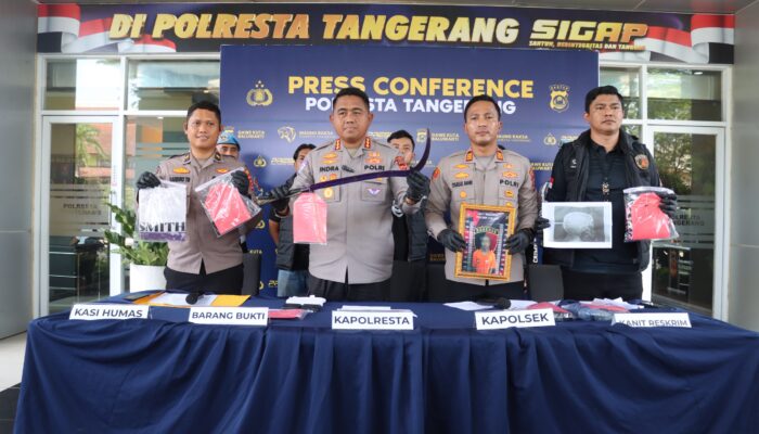Polresta Tangerang Ungkap Tawuran Remaja, Satu Pelaku Pembacokan Ditangkap