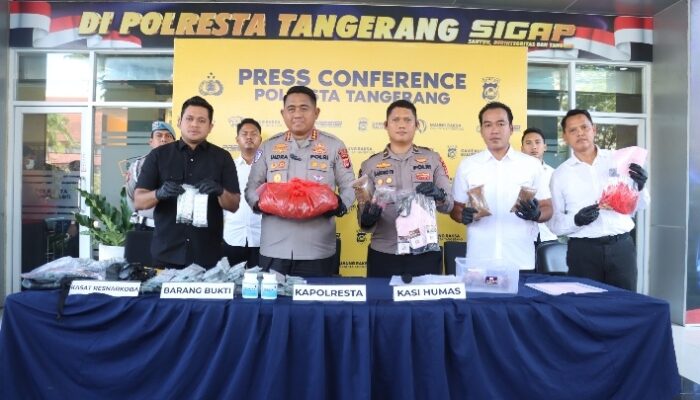 Polresta Tangerang Bongkar Jaringan Narkotika Sintetis, Empat Tersangka Diamankan