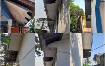 Dana Pemeliharaan Setengah Miliar Lebih, Kerusakan Bangunan SMPN 1 Jayanti Masih Ditemukan