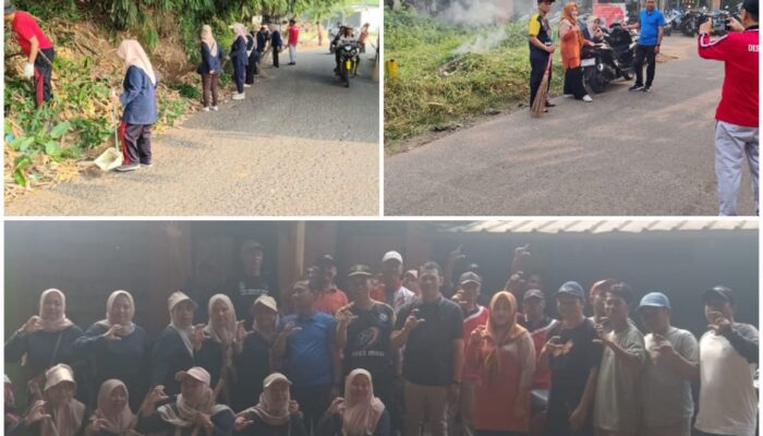 Budayakan Gotong Royong, Pemdes Cirarab Gelar Kegiatan Jumat Bersih