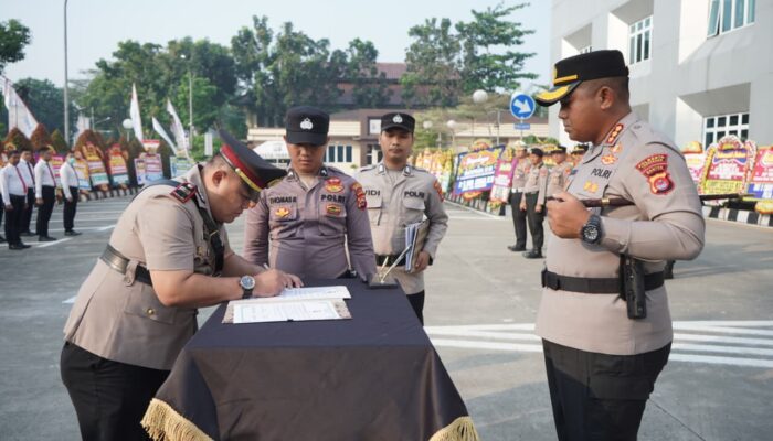 Rotasi Pejabat di Polresta Tangerang, Sejumlah Kasat dan Kapolsek Berganti