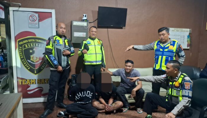 Patroli Blue Light Satlantas Polresta Tangerang Gagalkan Aksi Curanmor di Cikupa, Dua Terduga Pelaku Diamankan