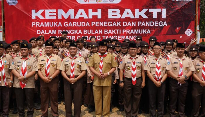 Bupati Maesyal Lepas Kontingen Kabupaten Tangerang ke Jambore Nasional XII 2026