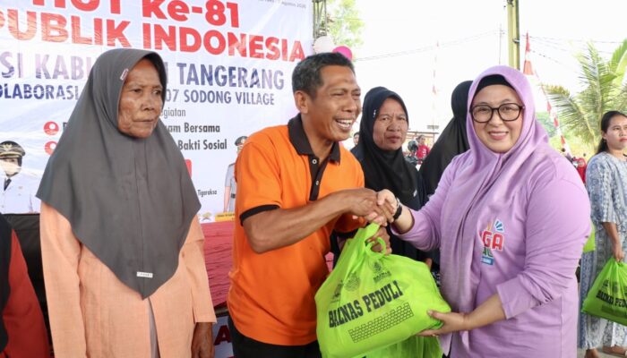 Wabup Tangerang Ajak Warga Sodong Village Maknai Kemerdekaan dengan Gotong Royong