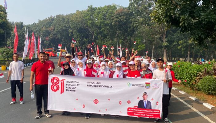 Jalan Sehat HUT Ke-81 RI, RSUD Tigaraksa Perkuat Kebersamaan dan Komitmen Pelayanan
