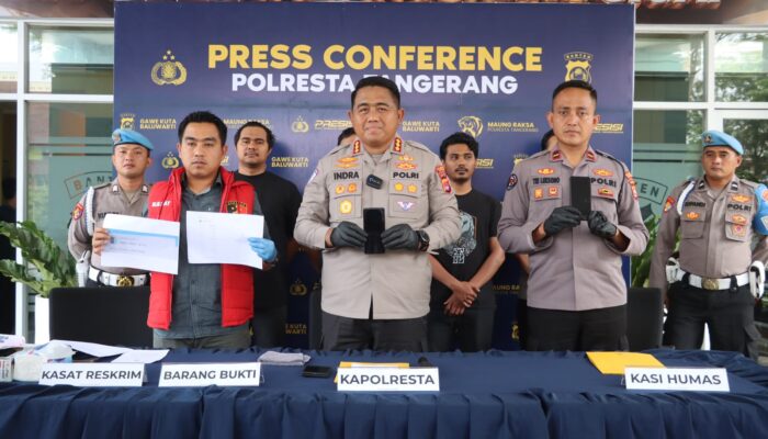 Tiga Mata Elang Diduga Peras Pengendara, Diamankan Satreskrim Polresta Tangerang