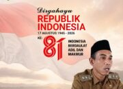 Kepala Desa Sukamulya Sampaikan Ucapan HUT ke-81 Kemerdekaan RI