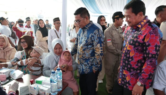 Bupati Tangerang dampingi Gubernur Banten Tinjau CKG serta Penanganan Stunting di Kecamatan Mauk