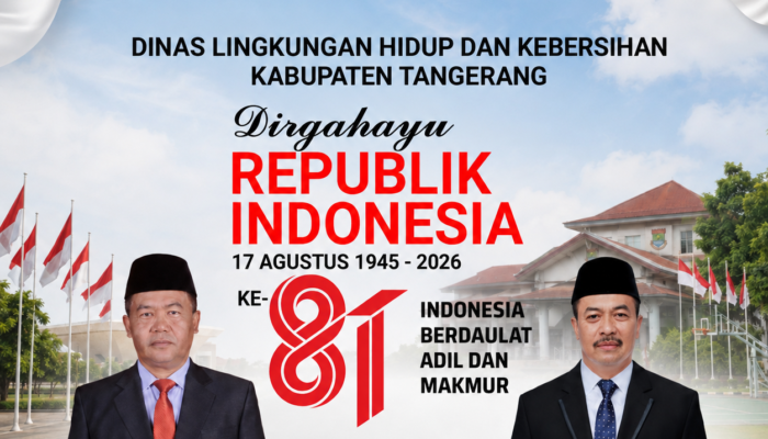 DLHK Kabupaten Tangerang Sampaikan Ucapan HUT ke-81 Kemerdekaan RI