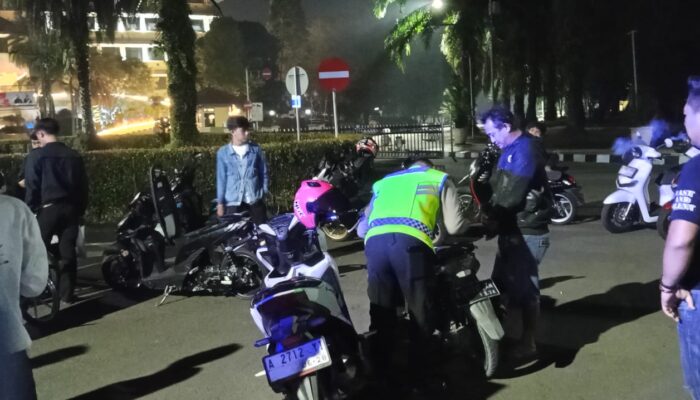 Cegah Balap Liar, Satlantas Polresta Tangerang Amankan Empat Motor di Puspemkab