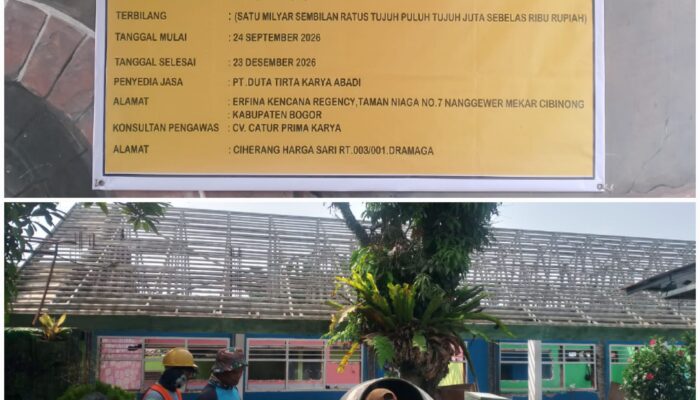SMPN 1 Cigudeg Dapat Anggaran Revitalisasi Rp1,97 Miliar, Bangun Tiga Ruang Kelas Baru