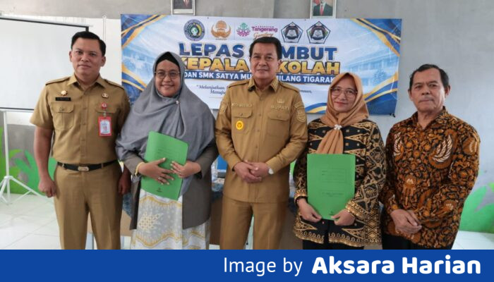 Bupati Maesyal Hadiri Lepas Sambut Kepala Sekolah SMP dan SMK Satya Muda Gemilang