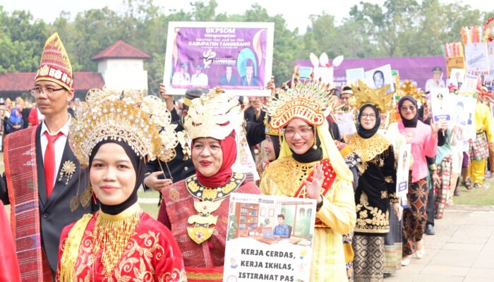 Parade Budaya Hari Jadi ke-394 Kabupaten Tangerang, BKPSDM Raih Juara Pertama