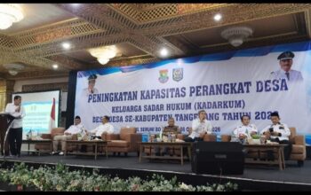 Tingkatkan Kapasitas Aparatur Desa, Pemkab Tangerang dan APDESI Gelar Sosialisasi Kadarkum